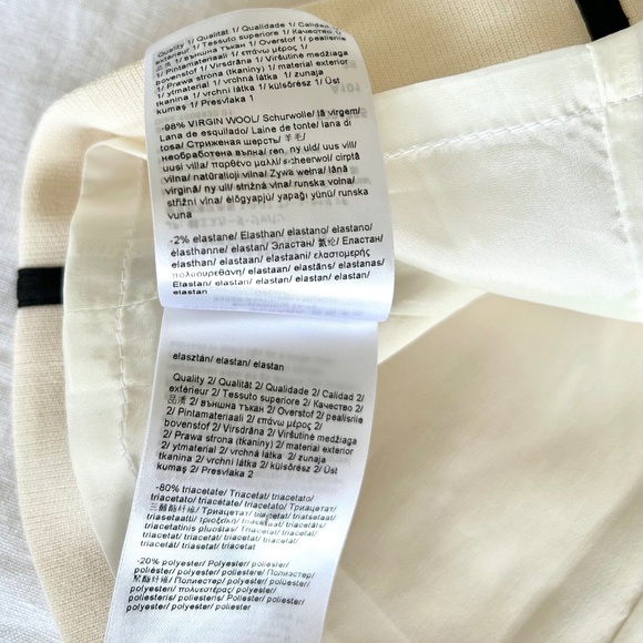 Immaculate ESCADA DRESS New without tags PRISTINE - 38 WINTER WHITE VIRGIN WOOL - Picture 11 of 16